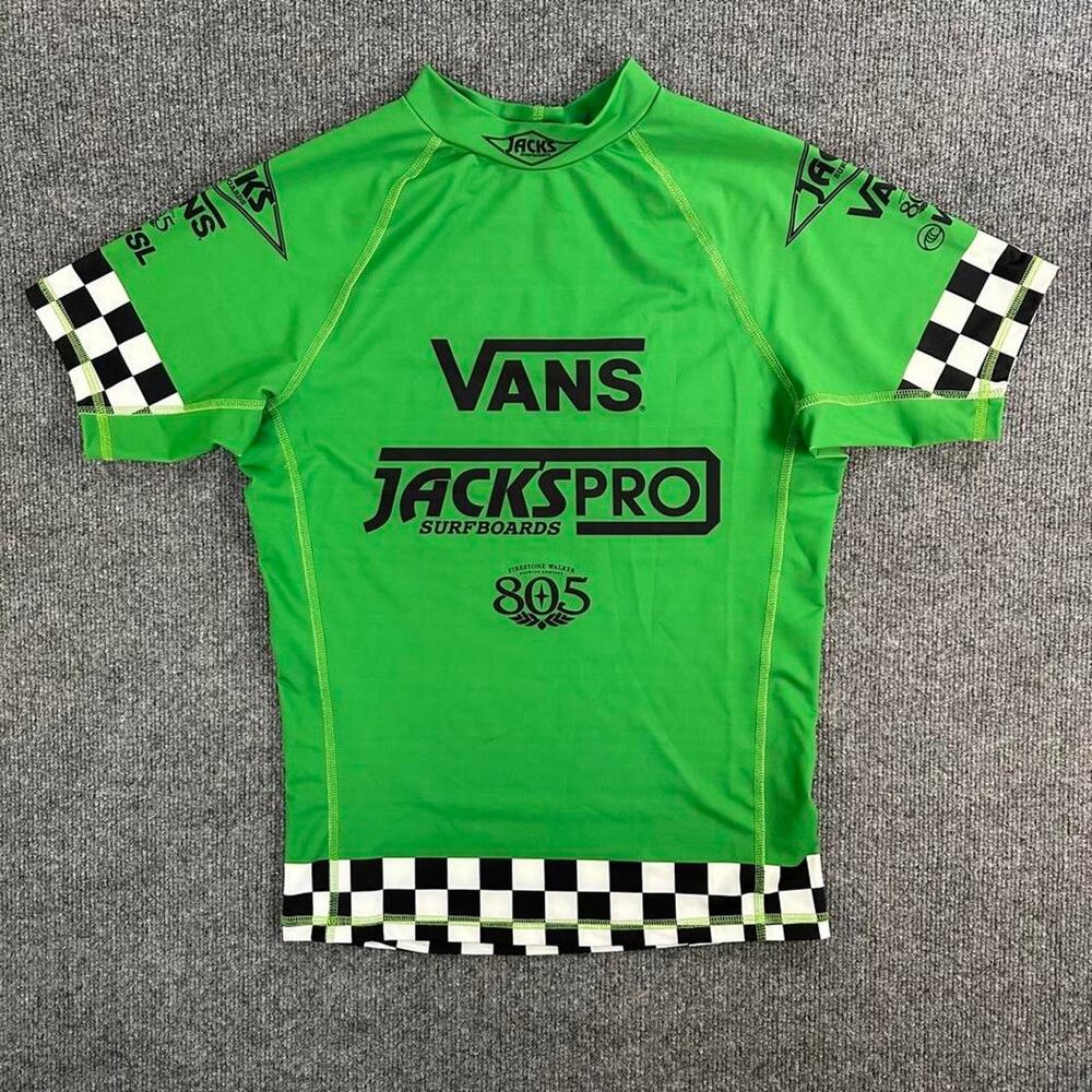 RARE Vans Jacks Pro Surf Open Competition Rash Guard Unisex Athlete Issued XL